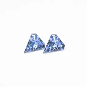 0.25cttw 2pc 4.01x3.50x1.65mm 4.01x3.25x1.64mm Shield Sapphire Matching Pair 22786-01