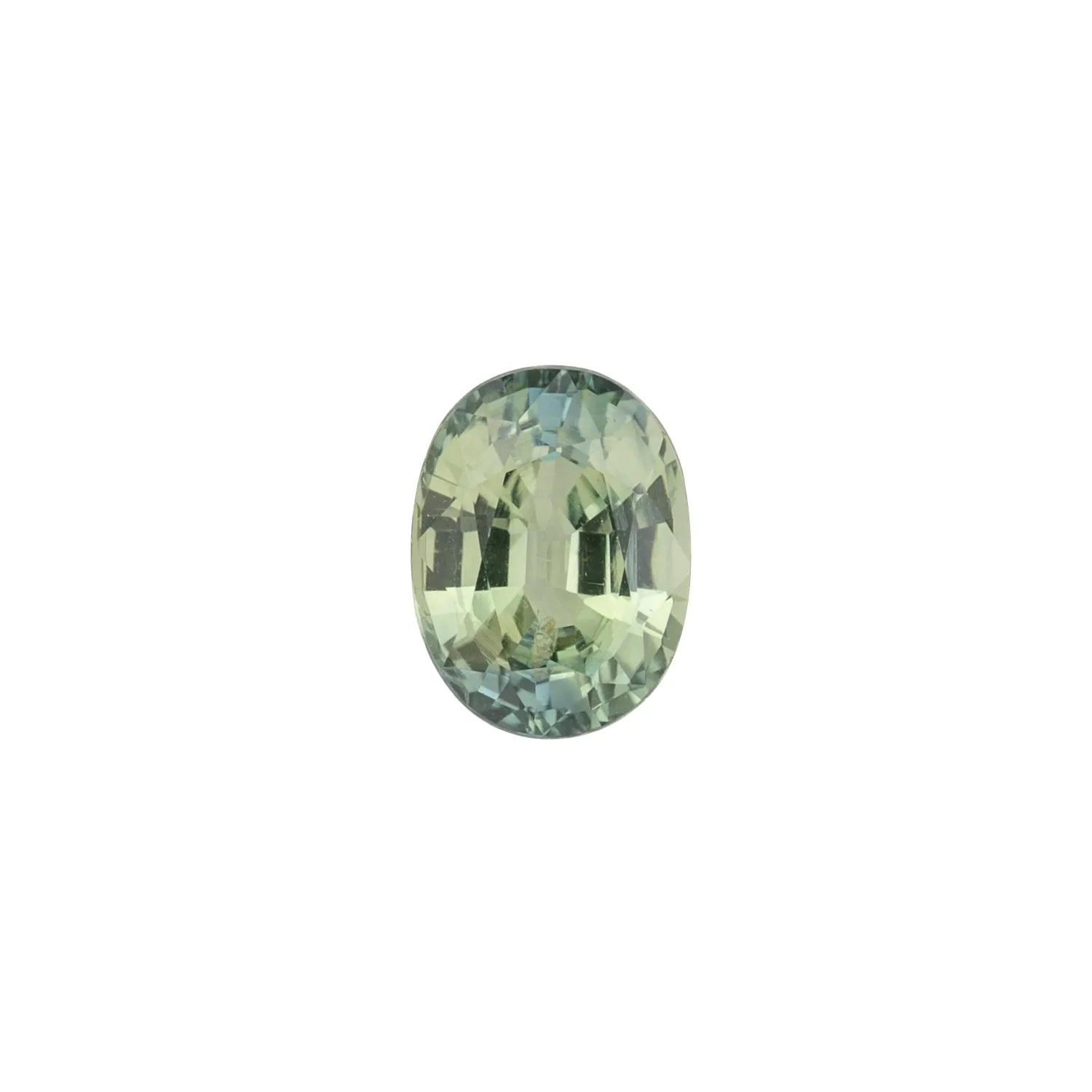 2.19ct Oval Cut Light Blue Green Madagascar Sapphire SO463