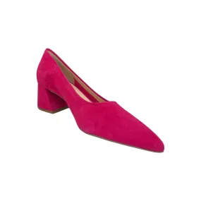 7-104500 Pink Suede Pump