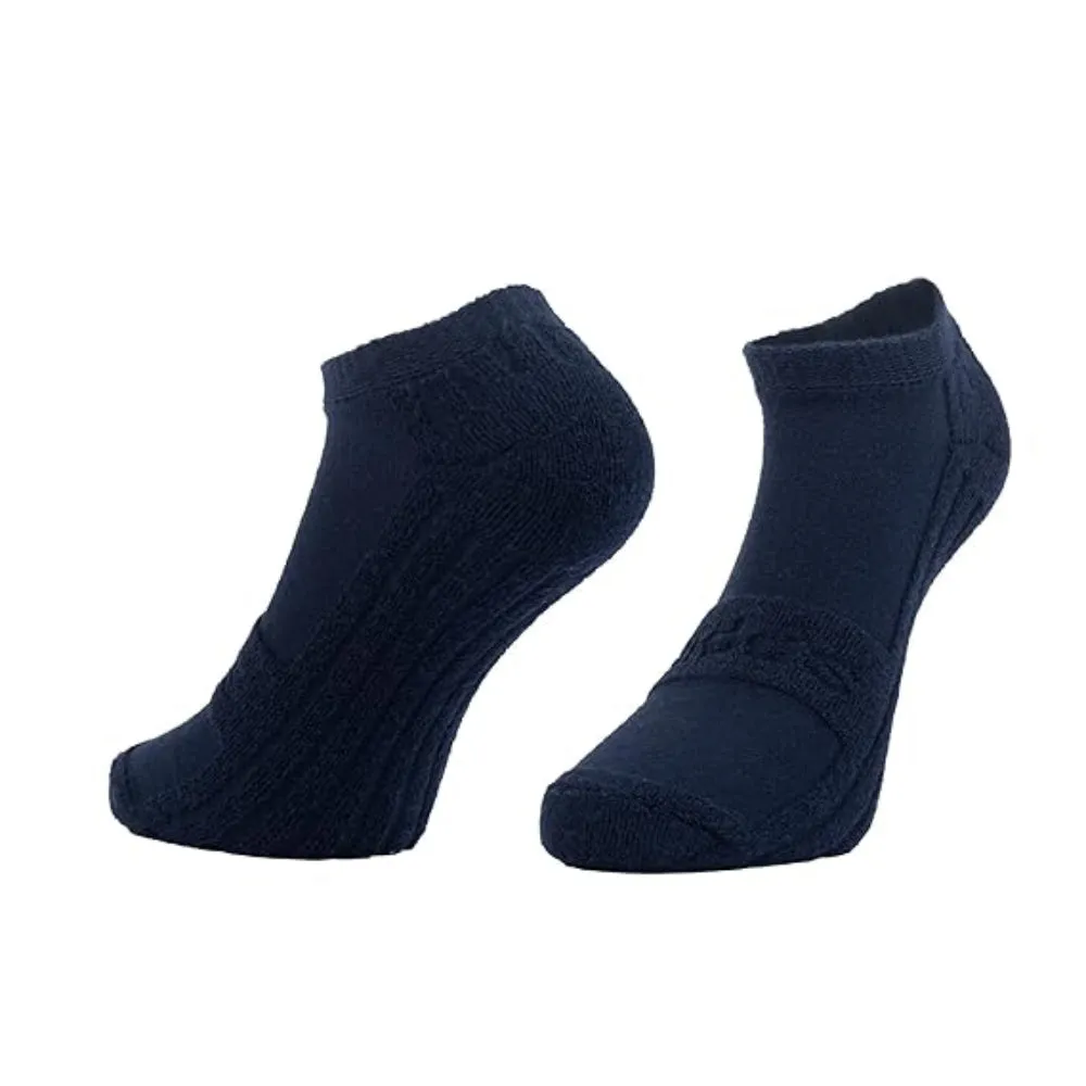 Adidas Men's Reverse Terry Low Cut Socks (Legacy Teal/Colligiate Navy/Anthra Melange)