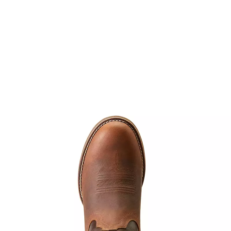 'Ariat' Men's 11 Sport Stratten Western Round Toe - Sorrel Crunch / Bitter Brown