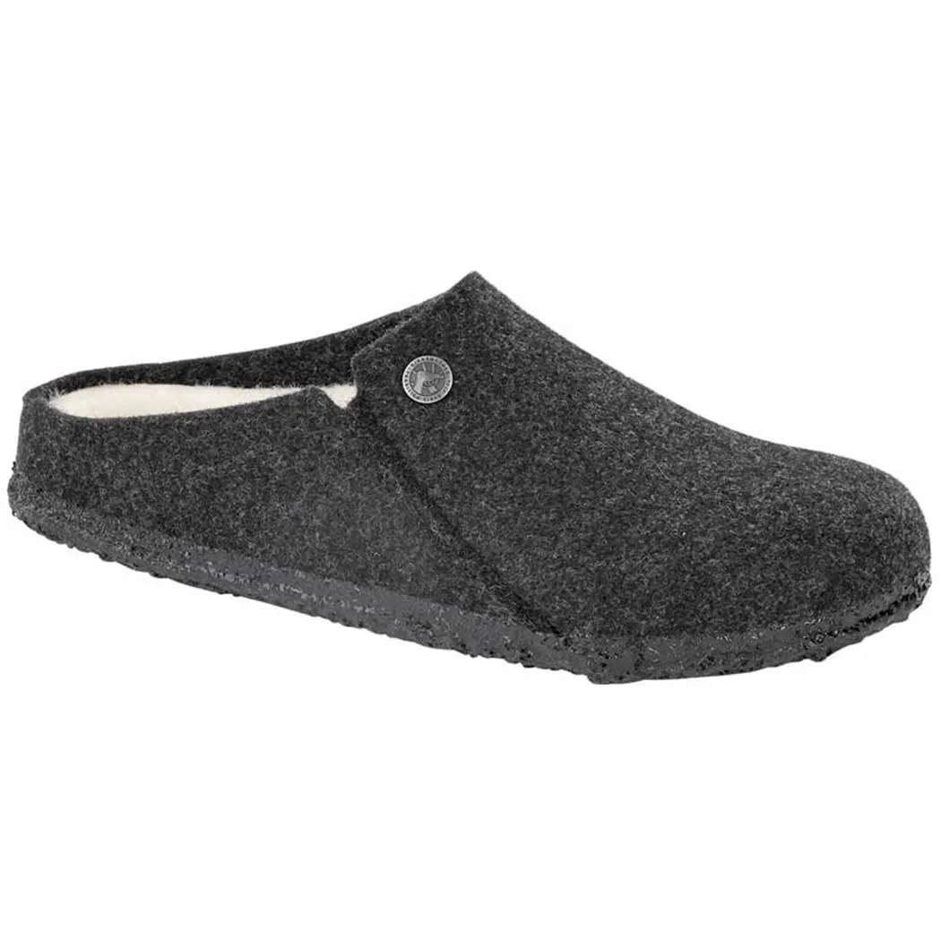 Birkenstock Zermatt Wool Felt Shearling Slipper Anthracite (Women's)