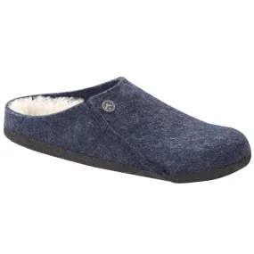 Birkenstock Zermatt Wool Felt Shearling Slipper Dark Blue (Women's)