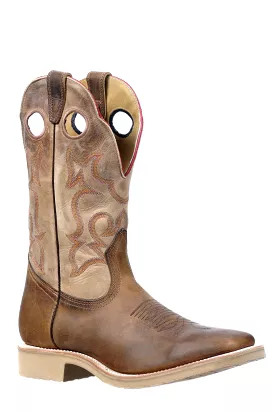 'Boulet' Men's 12 Western Wide Square Toe - HillBilly Golden / Rustico Tang