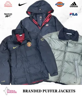 Branded Puffer Jackets Including Dickies Nike and other Brands