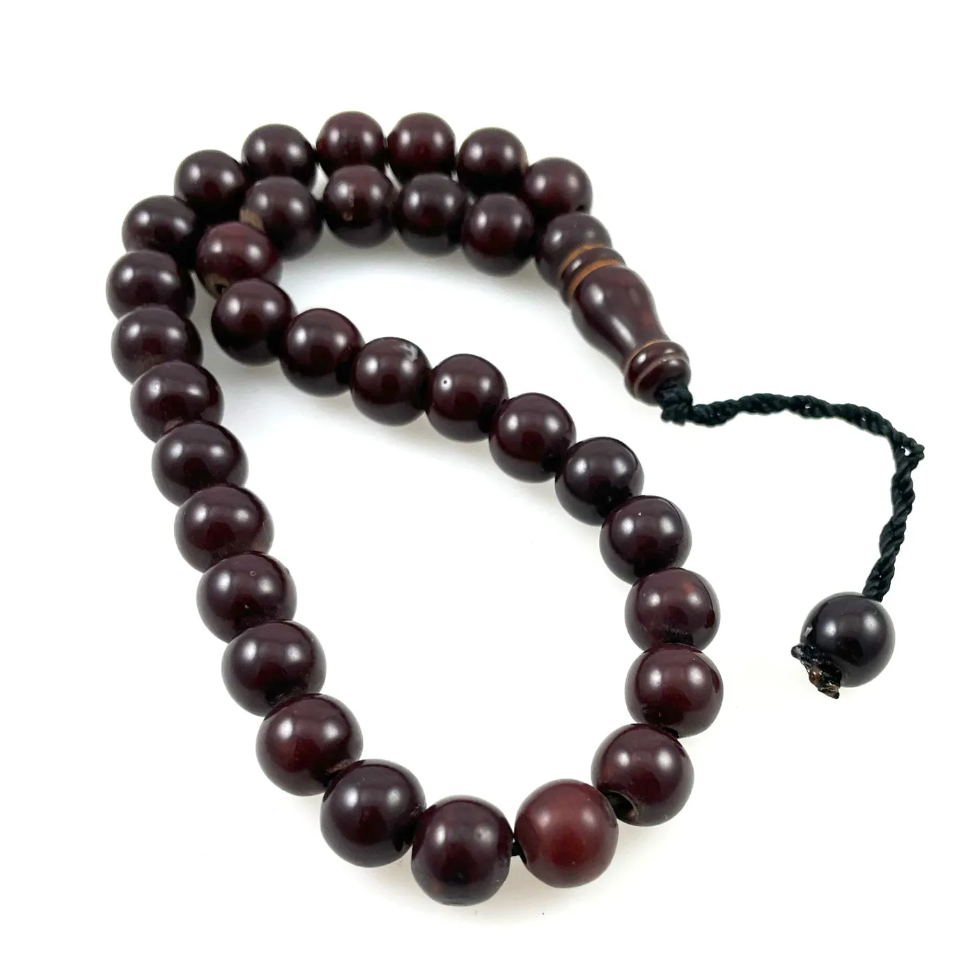 Brown Islamic Prayer Worry Beads Plastic Vintage