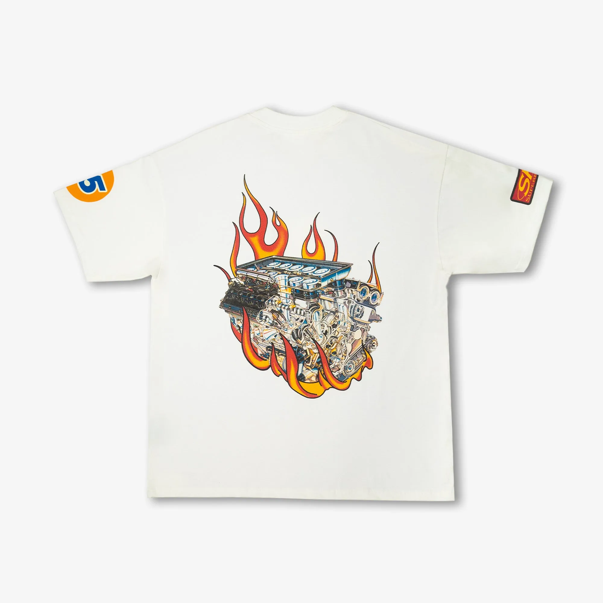 BUMPER STICKER TEE 'OFF WHITE'