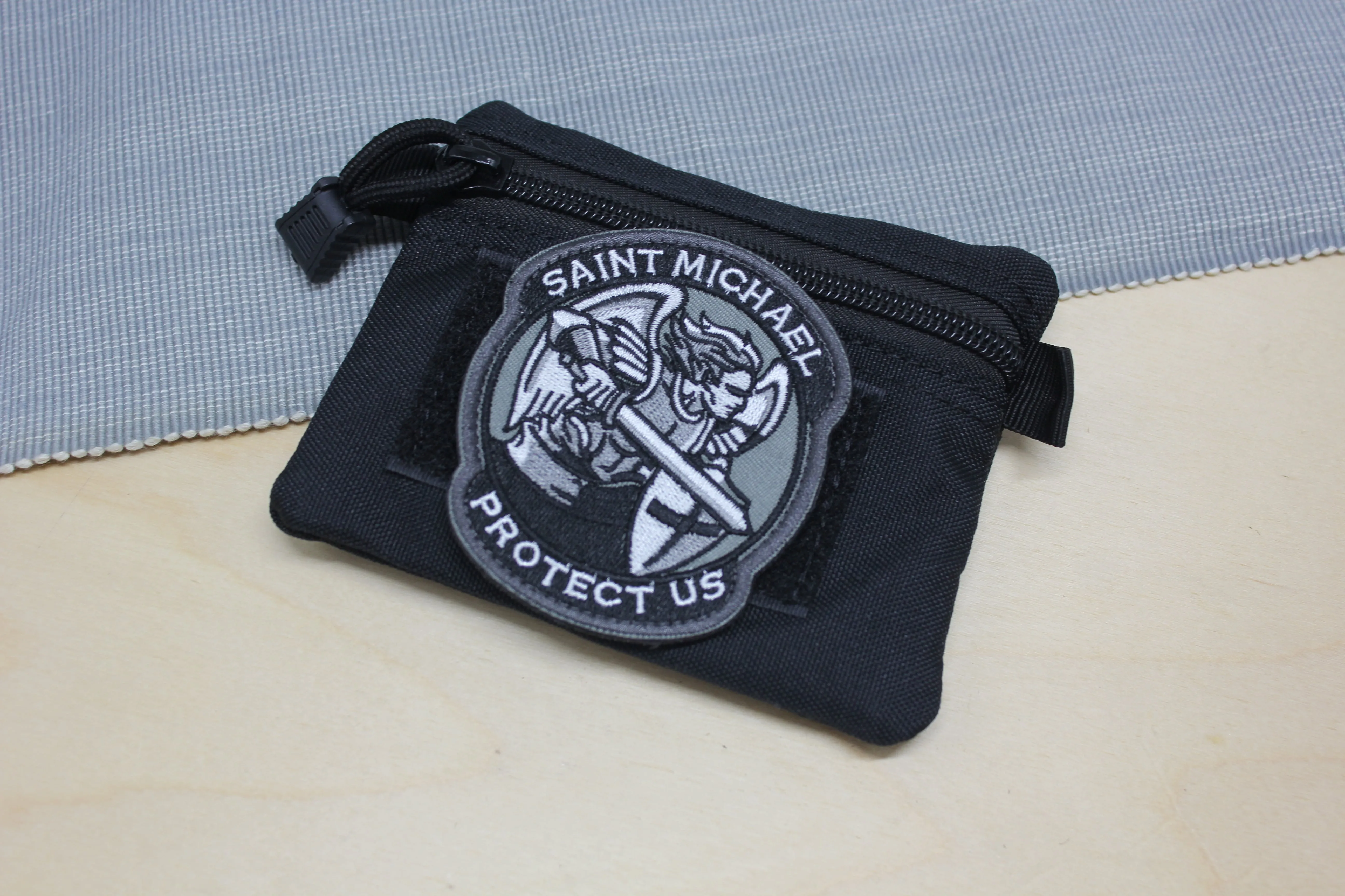 Canvas Wallet with St Michael Badge