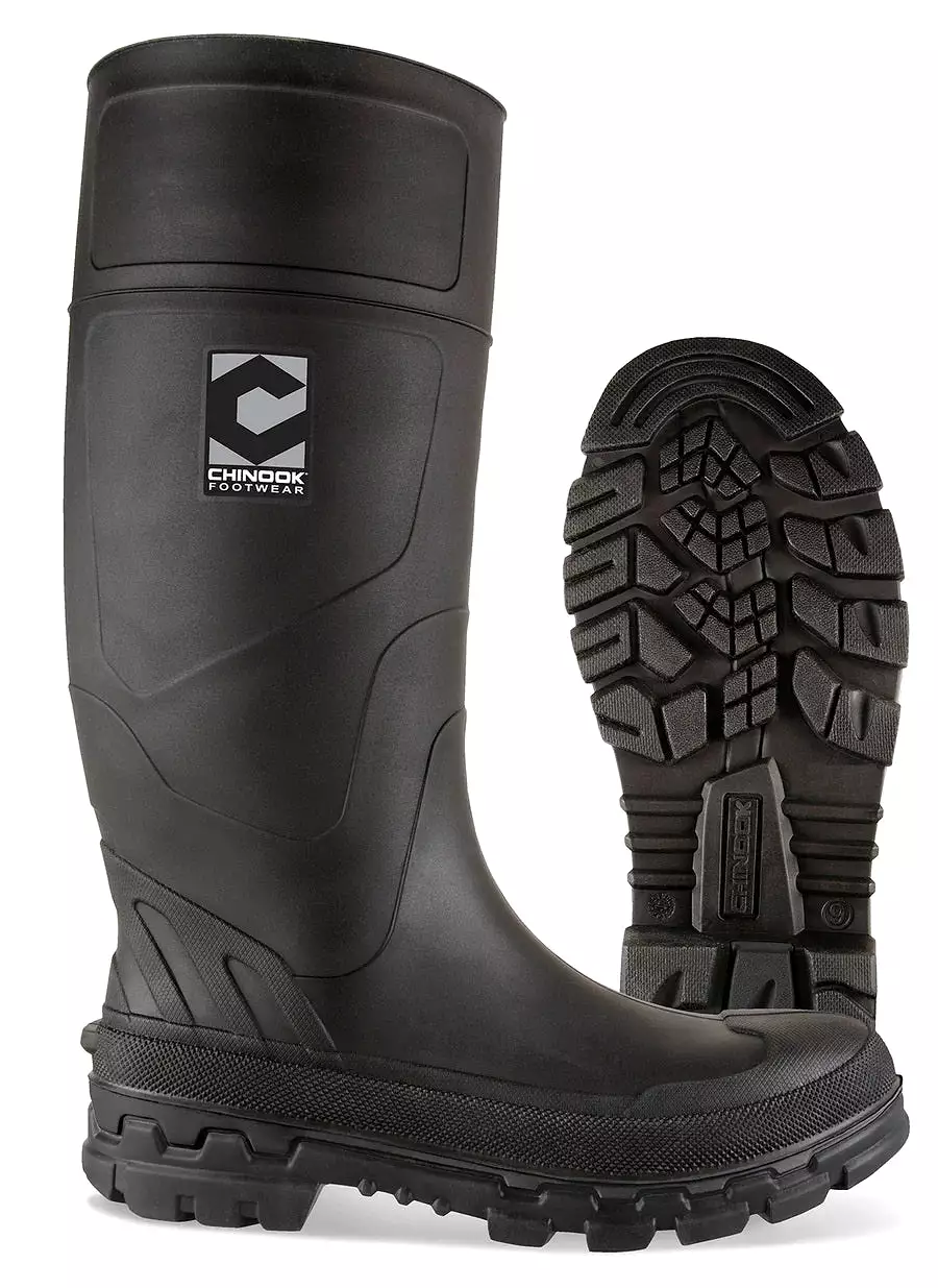 'Chinook' Men's 14 Kickaxe Regrind WP Rubber Boot - Black