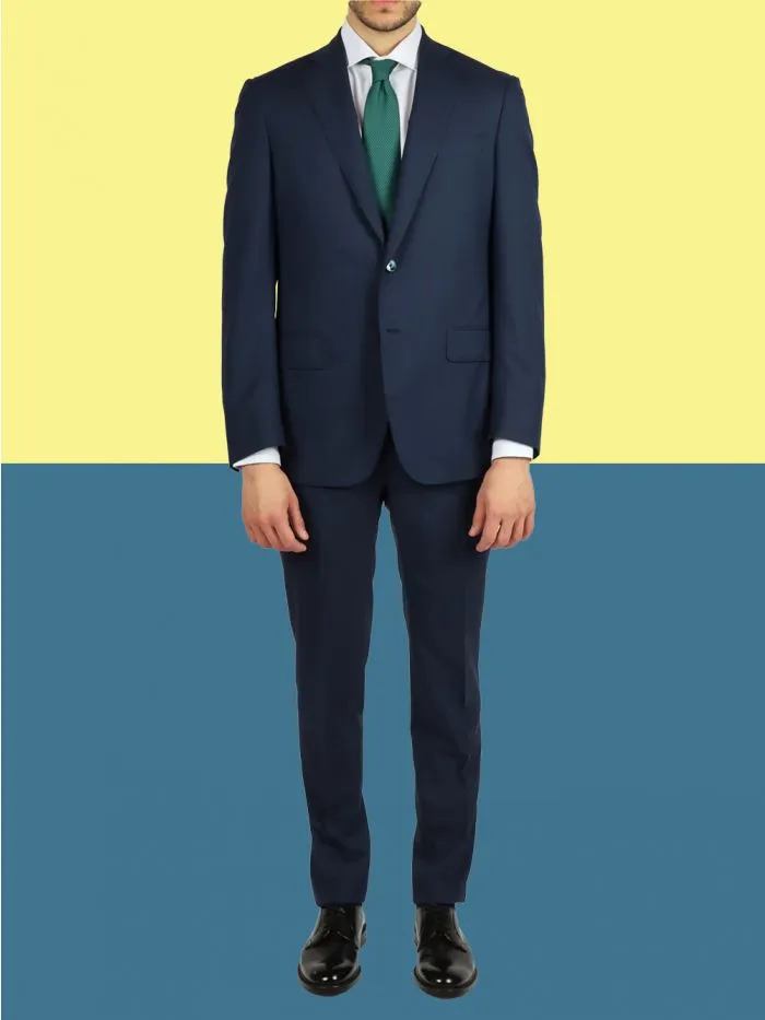 Davide Cenci Two Button Wool Suit 