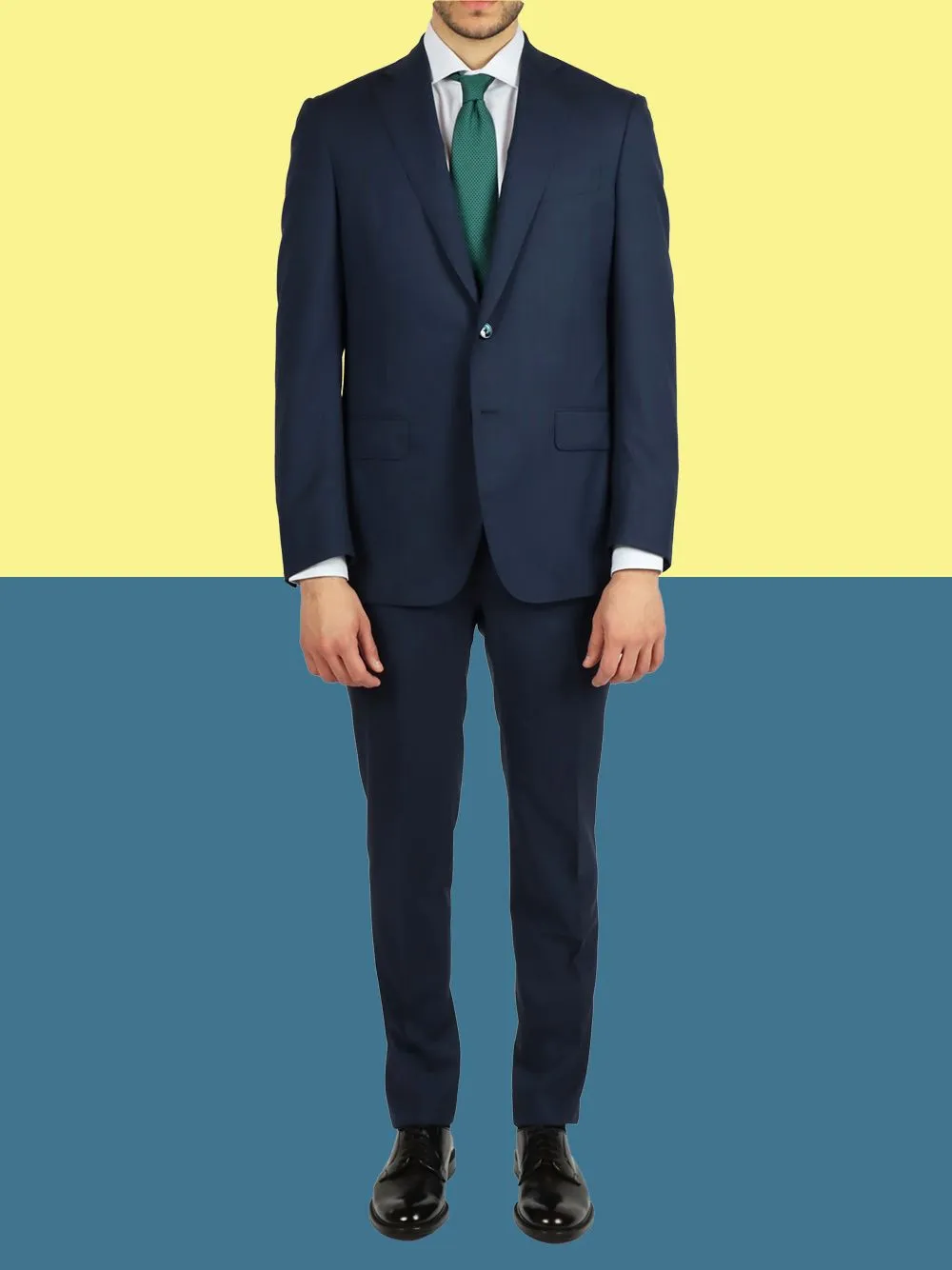 Davide Cenci Two Button Wool Suit 