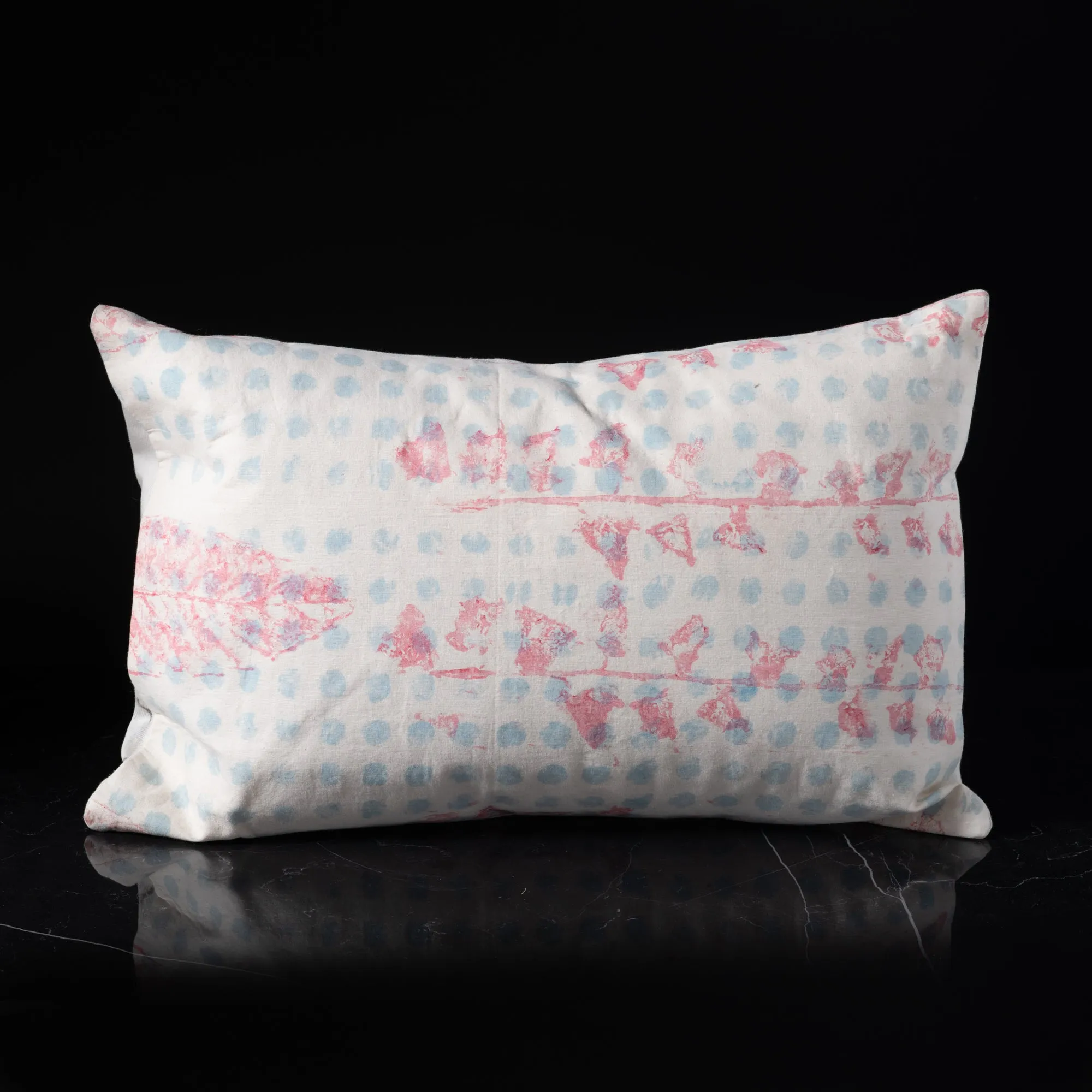 Eco Lumbar Pillow - Leaf Splatter