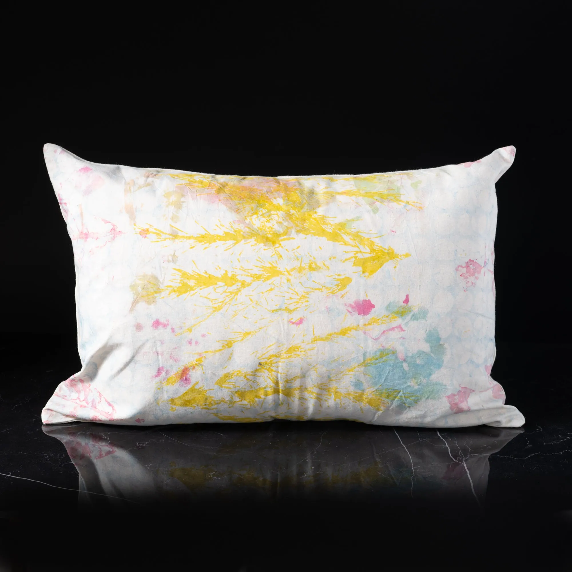 Eco Lumbar Pillow - Leaf Splatter