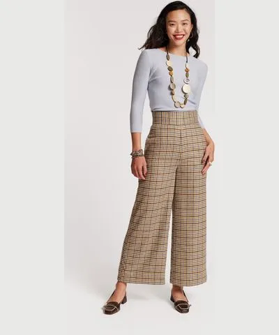 Frances Valentine Bryant Wool Pant Baby Houndstooth