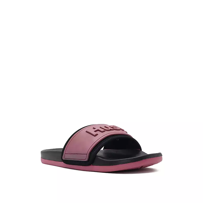 Gaynor Slide Women's Sandals - Mauve Black Neoprene