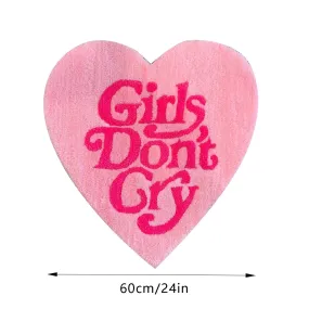 Girls Don’t Cry Heart Rug