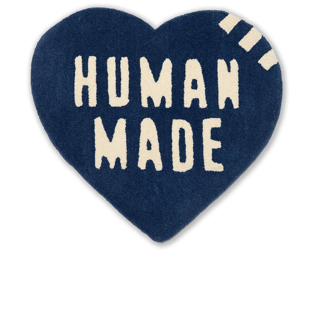 Heart Rug Small - Navy