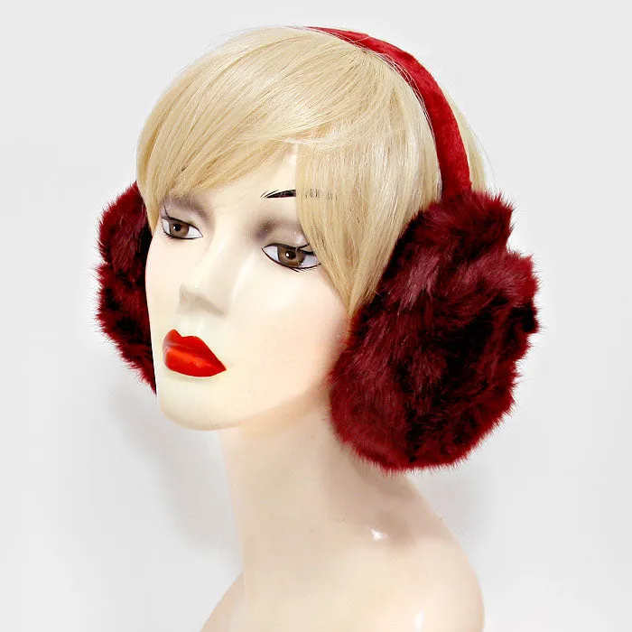 iLLASPARKZ Downy Faux Rabbit Fur Foldable Earmuffs