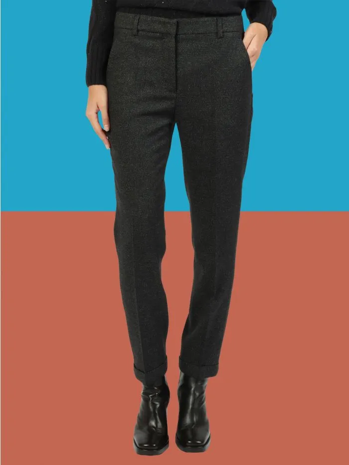 INCOTEX Slim-fit trousers in certified two-way stretch wool 