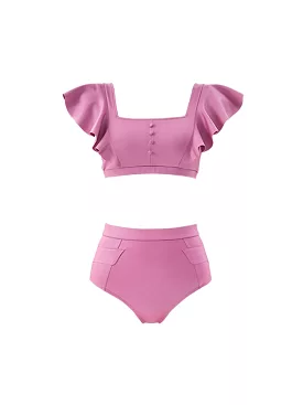 Jelly Candy + High-Waisted Pocket Bottom Reddish