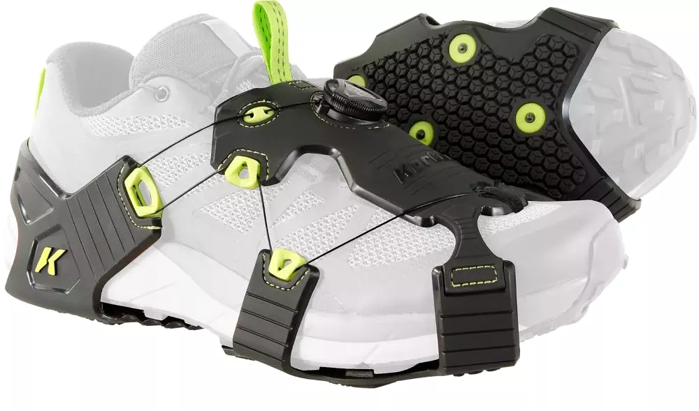 'Korkers' Unisex Ice Runner Cleat - Black / Green