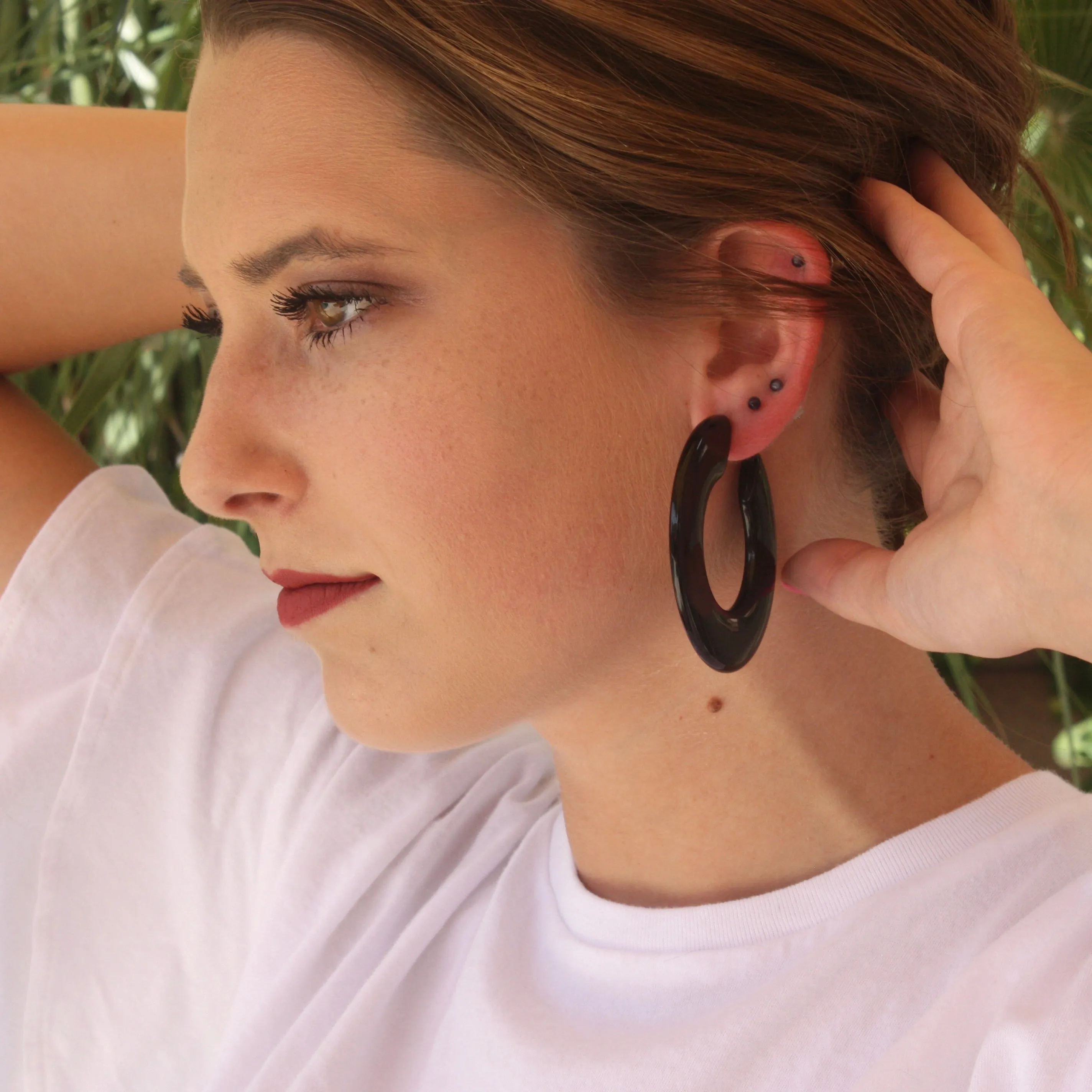 Large Twiggy Hoop Earrings