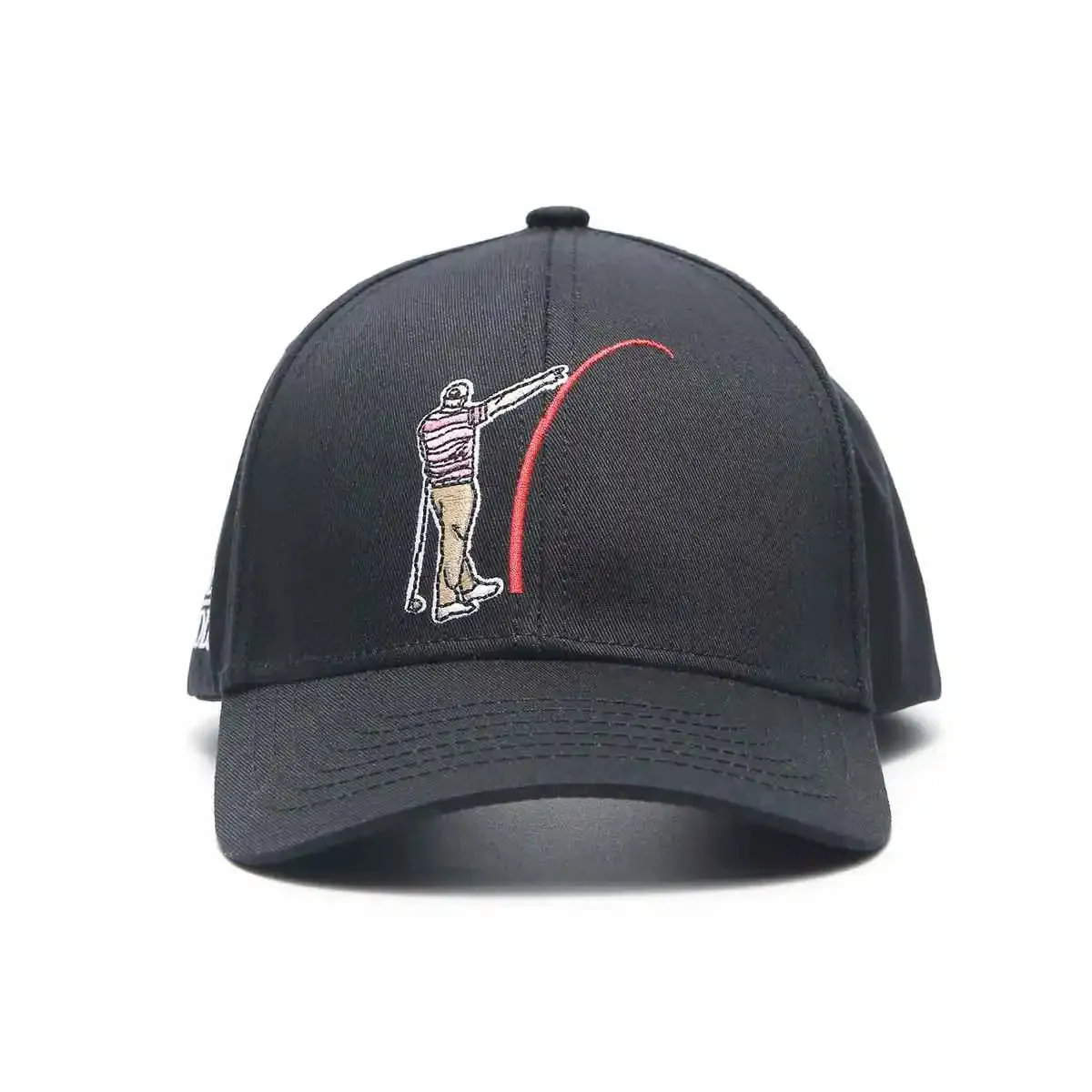 Mad Slicer Black SnapBack Golf Hat - Curved Brim