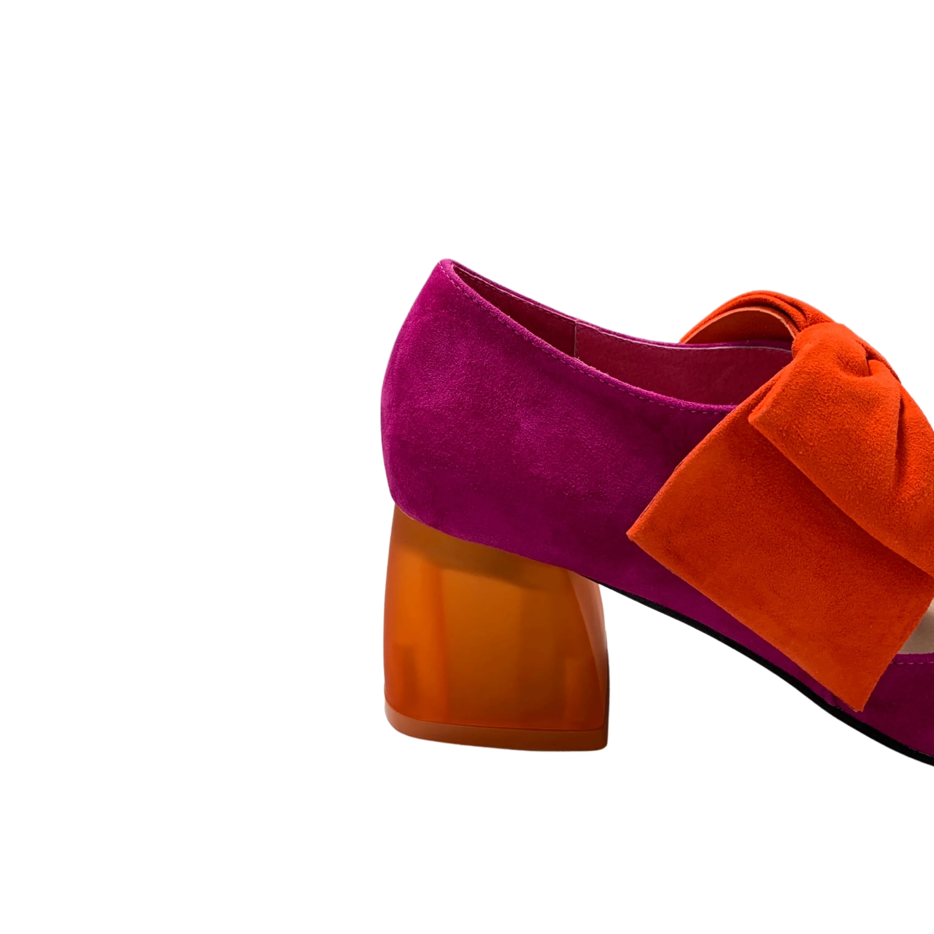 Misha Fuchsia/Orange Suede Pump