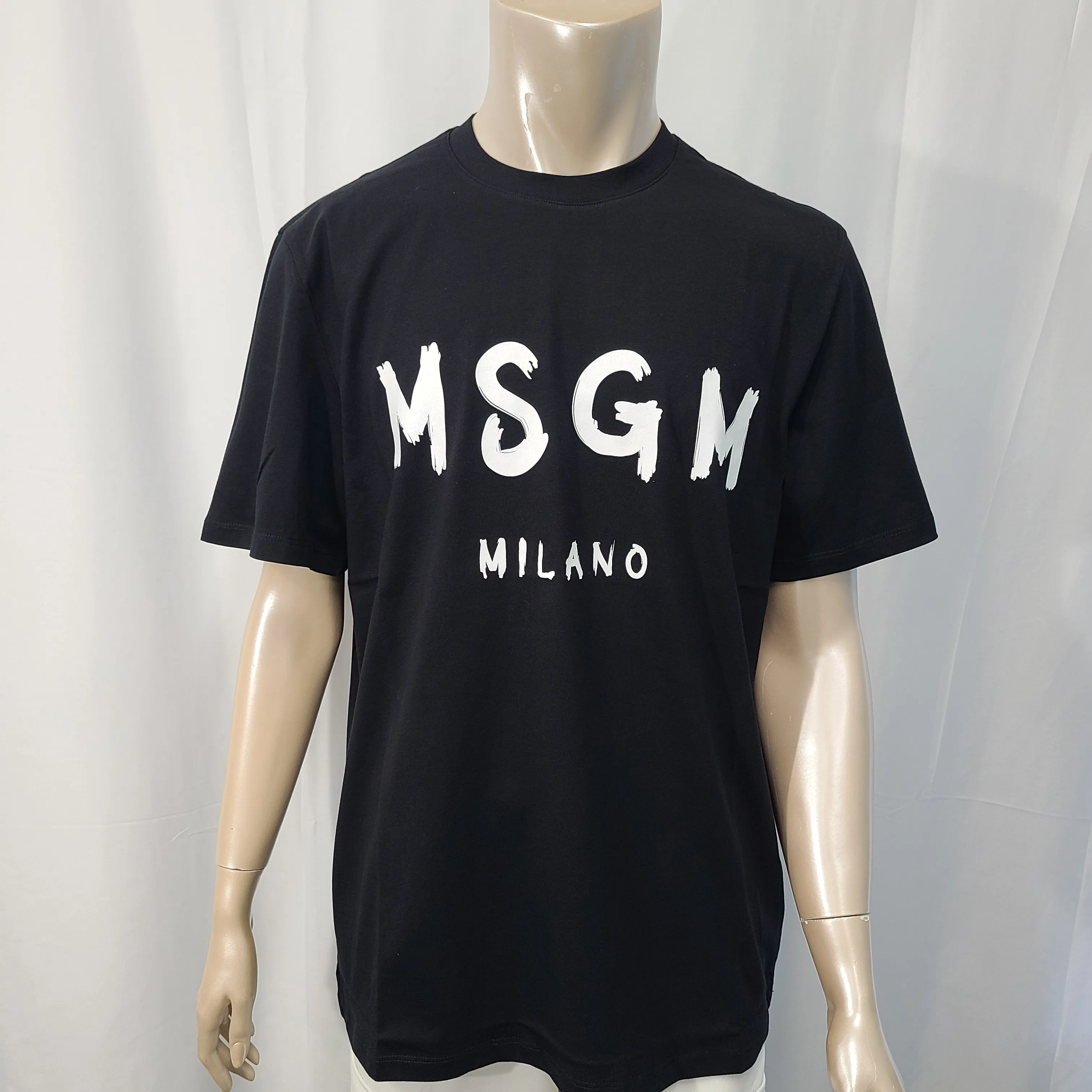 MSGM  |Unisex Street Style Cotton Logo Designers T-Shirts