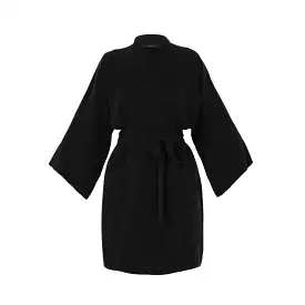 Noir Mini Kimono Robe