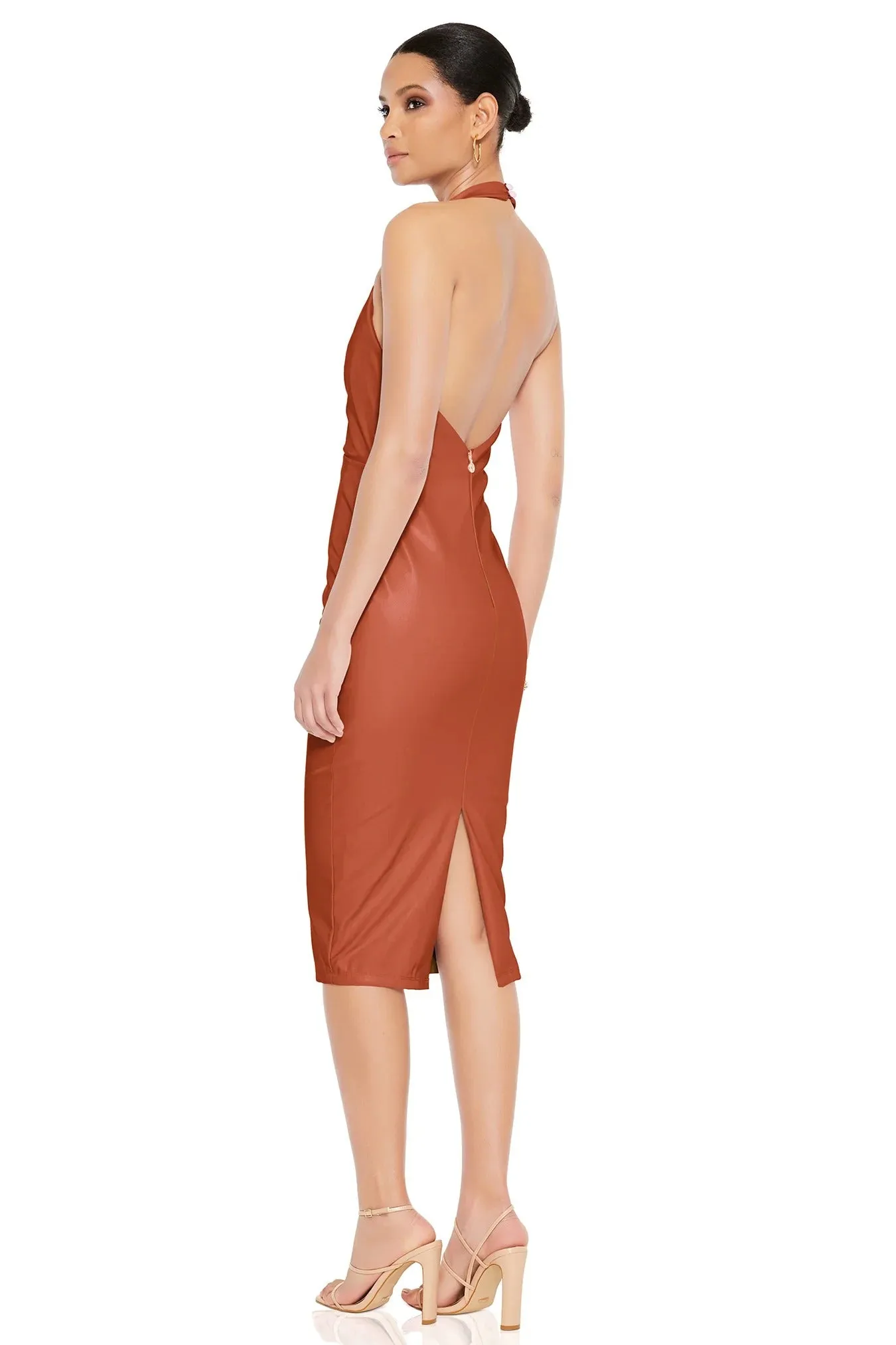 Nookie Rebel Midi Dress - Tan