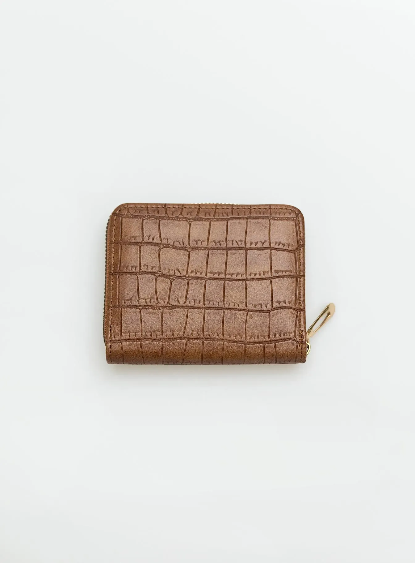 Padua Card Holder Brown Croc