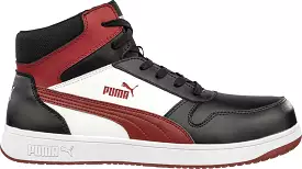 'Puma' Men's Safety Frontcourt EH Mid Comp Toe Boot - Black / Red