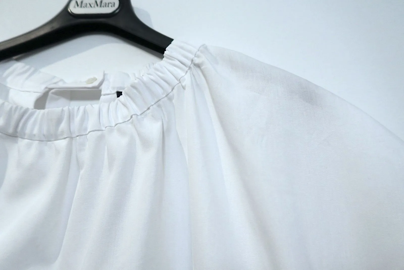 S Max Mara  |Plain Cotton Short Sleeves Shirts & Blouses