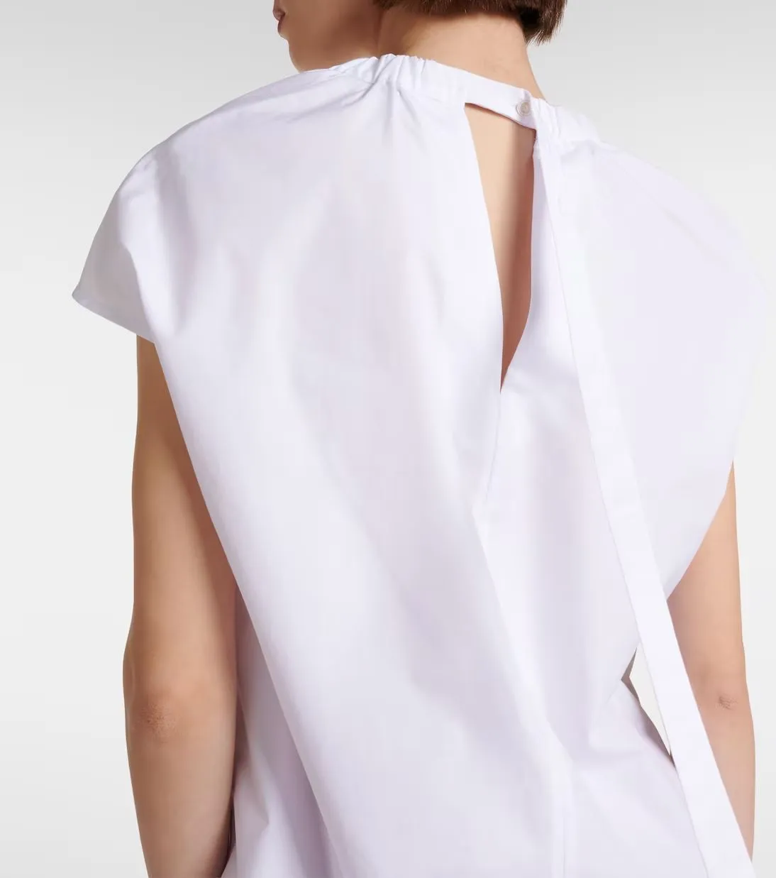 S Max Mara  |Plain Cotton Short Sleeves Shirts & Blouses