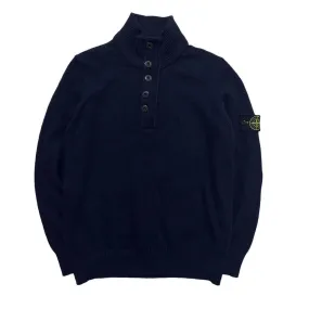 Stone Island Wool Quarter Zip Pullover