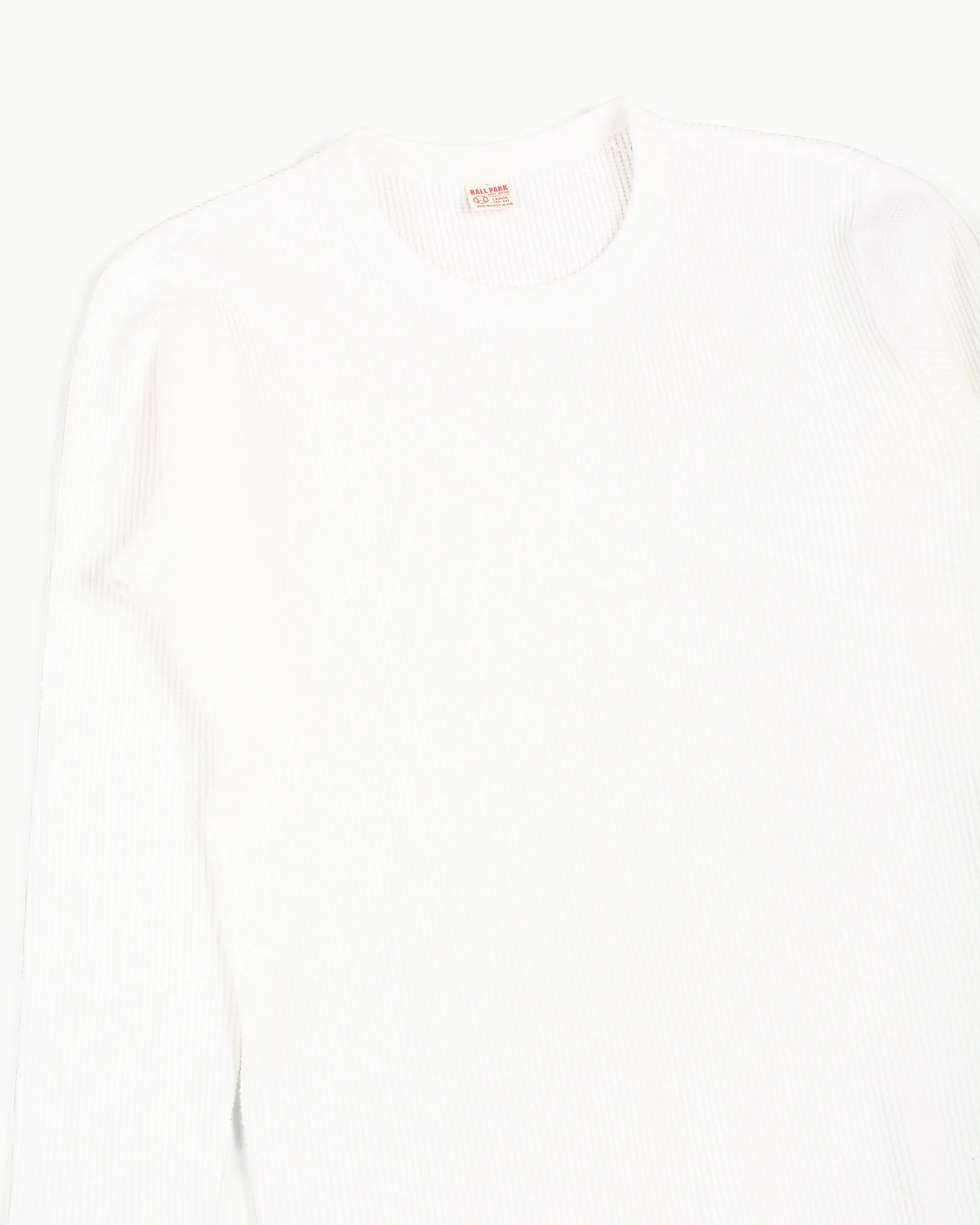 The Real McCoy's MC12123 Thermal Shirts Long Sleeve White