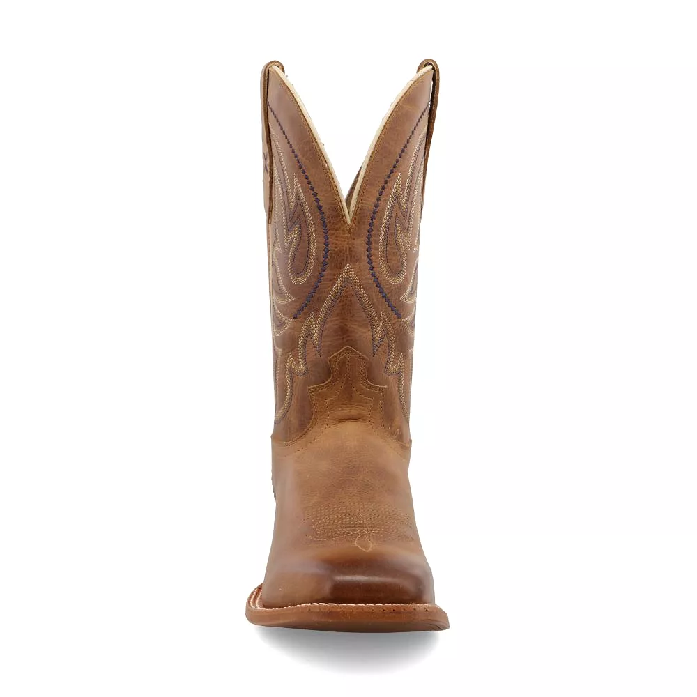 'Twisted X' Men's 12 Rancher Western Square Toe - Cocoa Brown