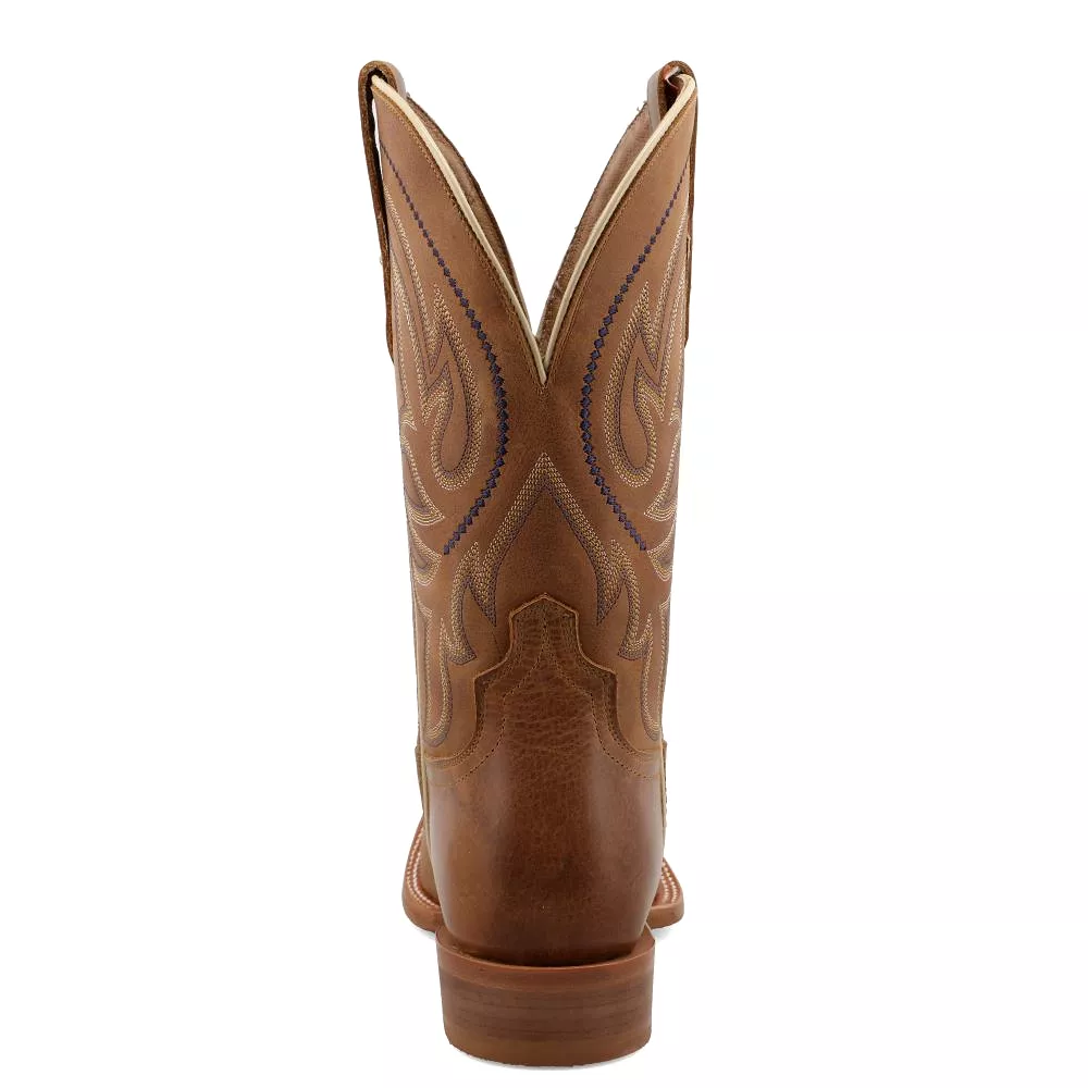 'Twisted X' Men's 12 Rancher Western Square Toe - Cocoa Brown