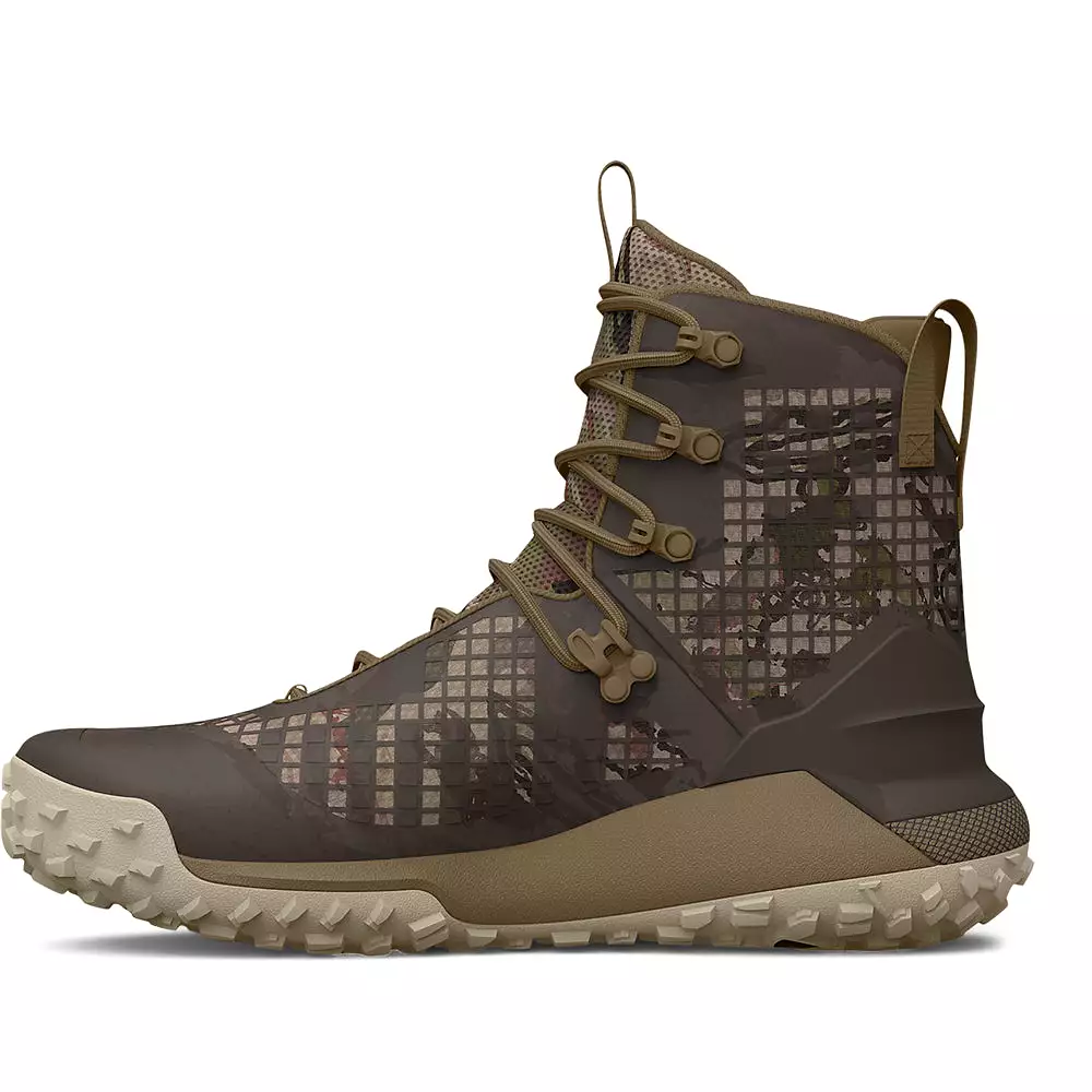 'Under Armour' Men's 6 HOVR Dawn 400GR WP 2.0 Hunting-Hiker - Brown / Camo