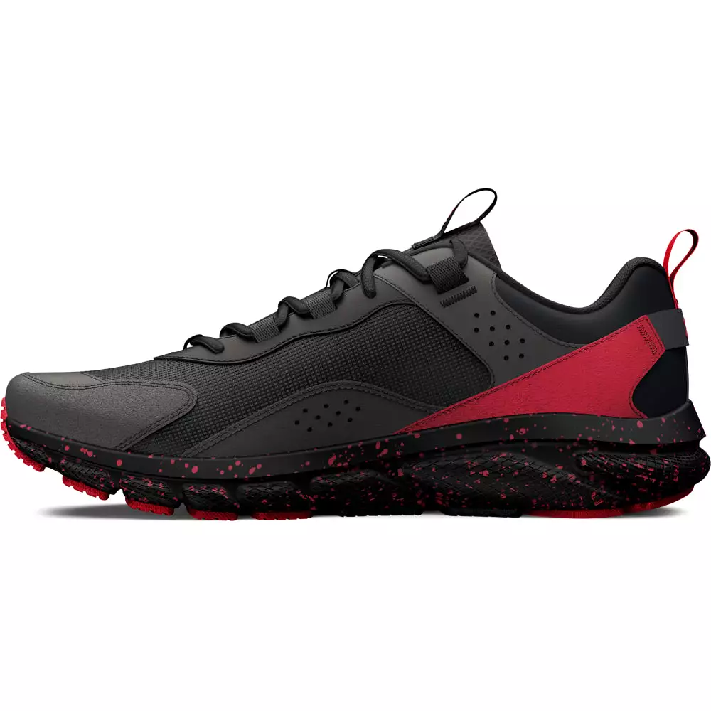 'Under Armour' Men's Charged Verssert Speckle - Jet Grey / Red / Black