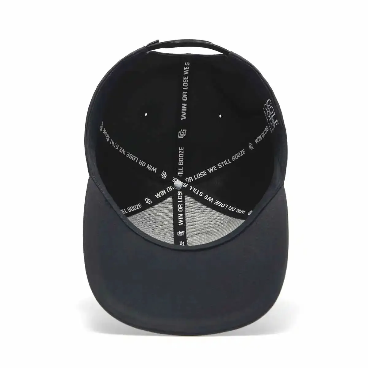 Very Bad Golfer Black SnapBack Golf Hat - Flat Brim